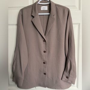 Wilfred Flowy button-up (GREY TAUPE) size small